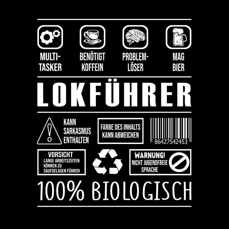 Lokführer Beruf Spruch lustig Schaffner