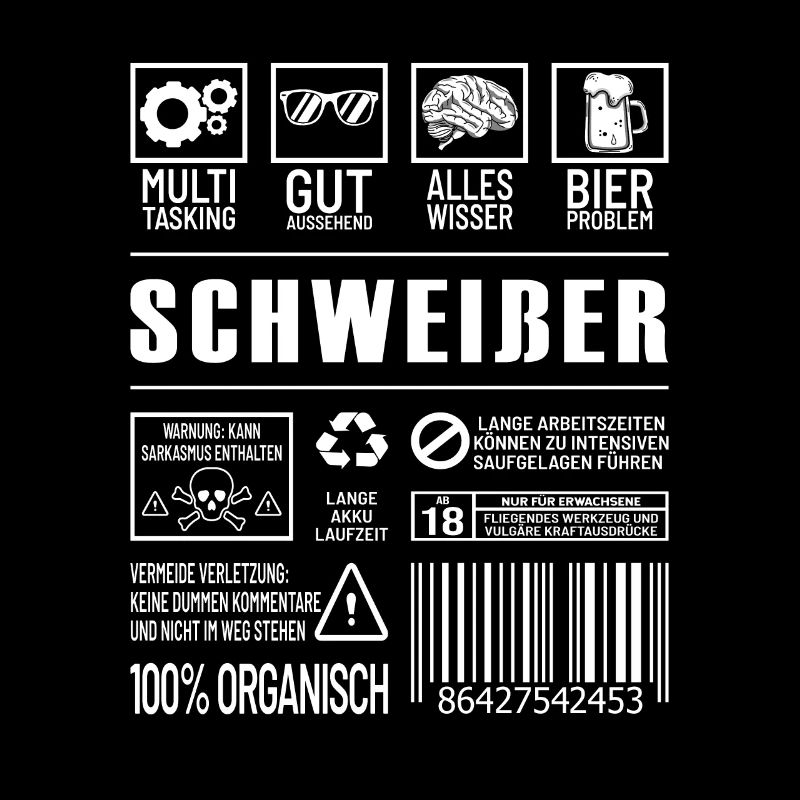 Schweißer Lustiger Beruf Spruch Metallbauer