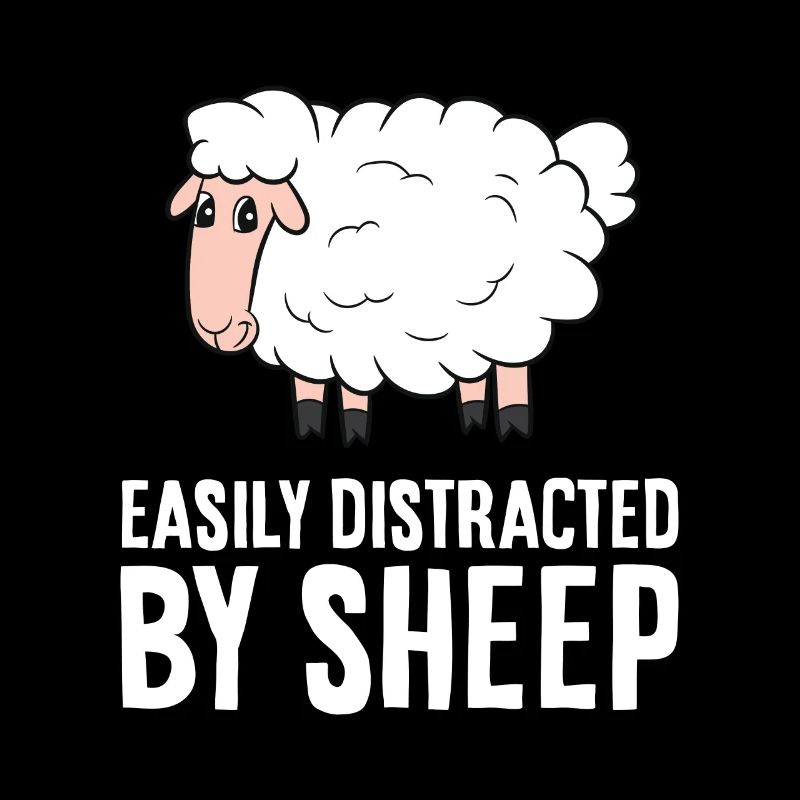 Facilement distrait par les moutons