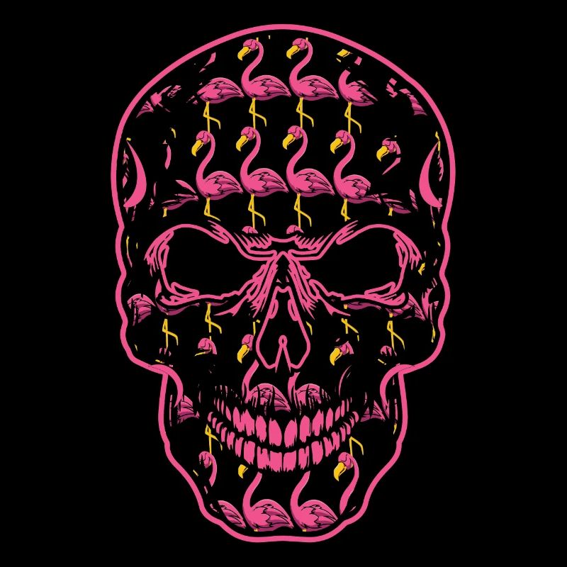 Flamaingo Skeleton Bone Horror Scary Halloween