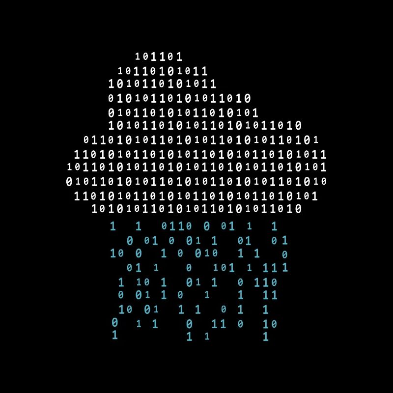 Programmeur de jeu binaire Cloud Rain Nerd Gamer