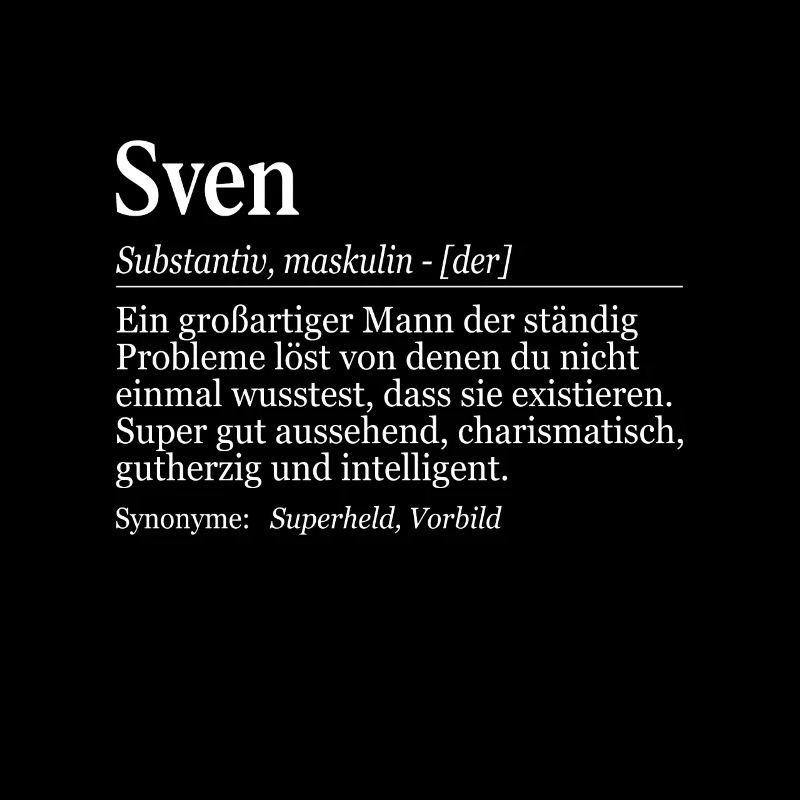 Sven Definition Namenstag Geburtstag Name