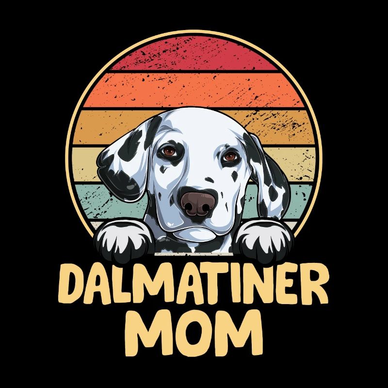 Propriétaire de chien de chien dalmate