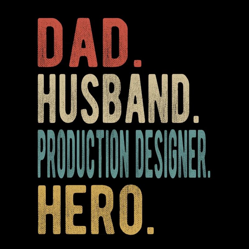 Produktionsdesigner Papa Ehemann Held