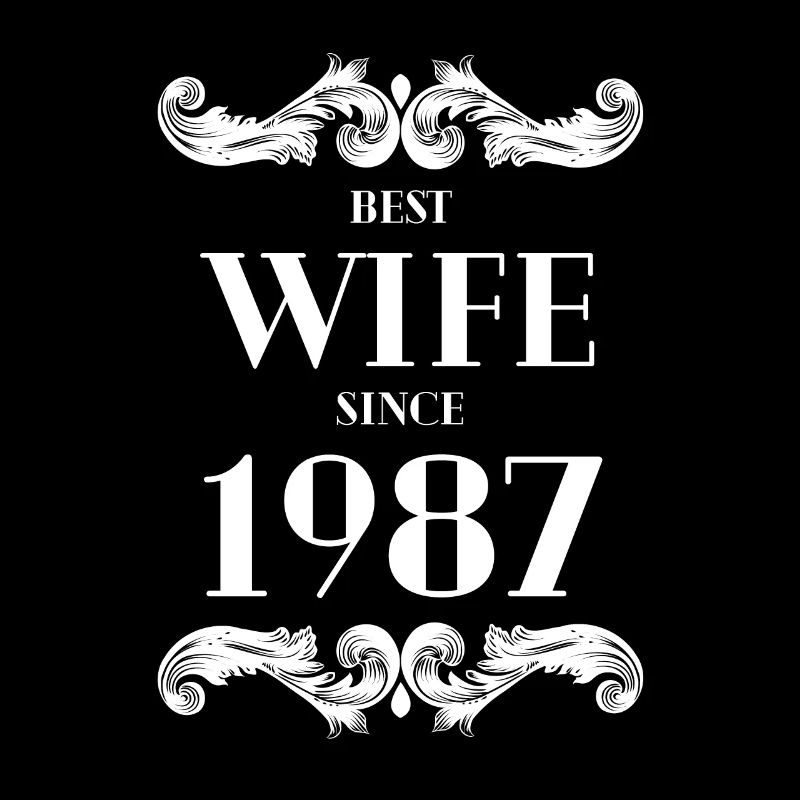 Beste Ehefrau seit 1987 Hochzeit