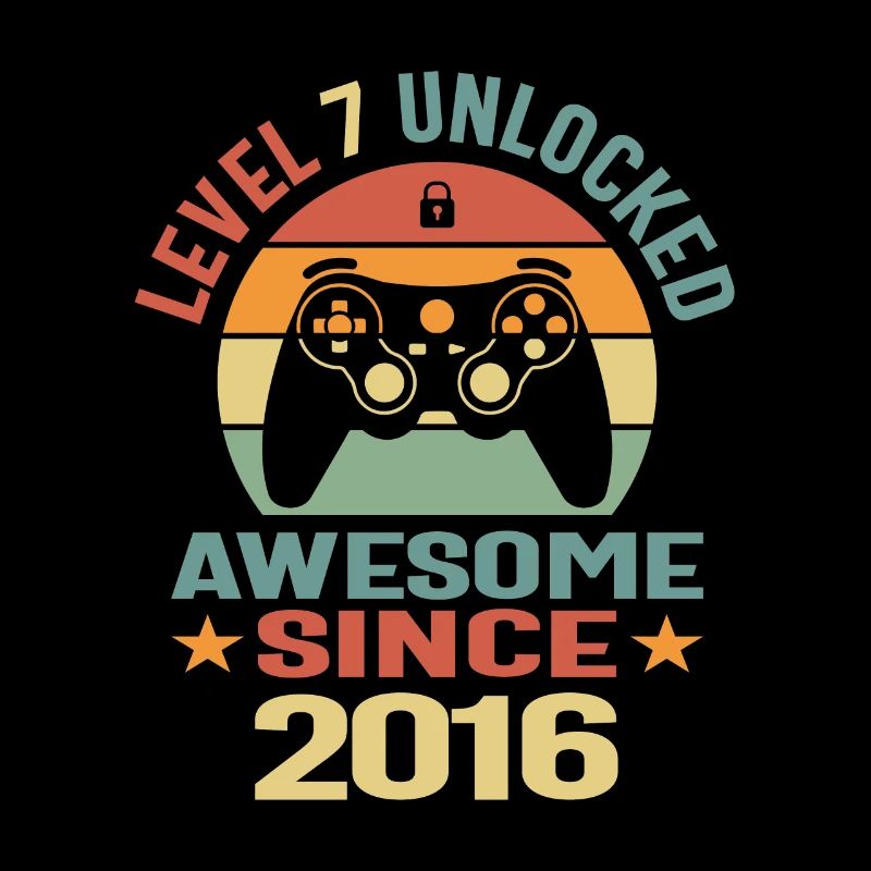 Level 7 Unlocked Awesome 2016 Video Gamer 7th