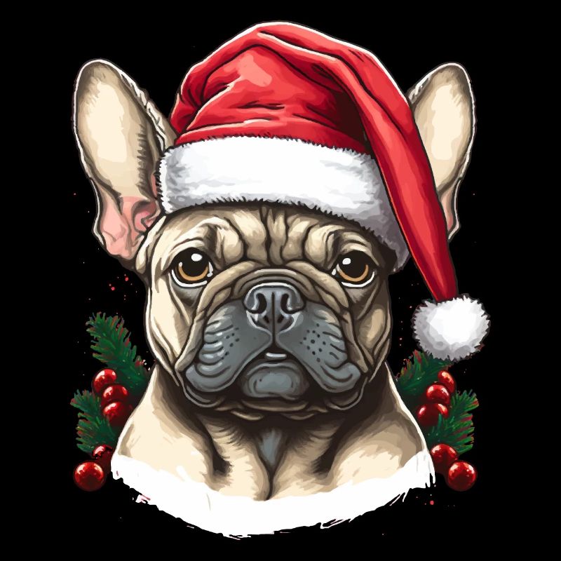 Bouledogue pull moche noël