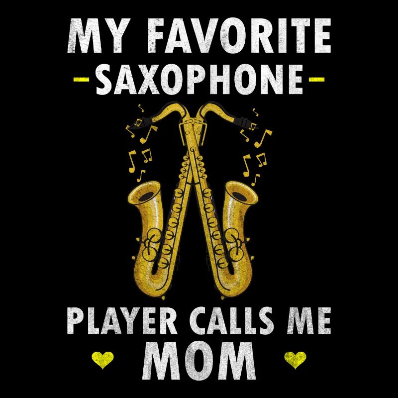 Saxophon Mutter Saxophonspieler