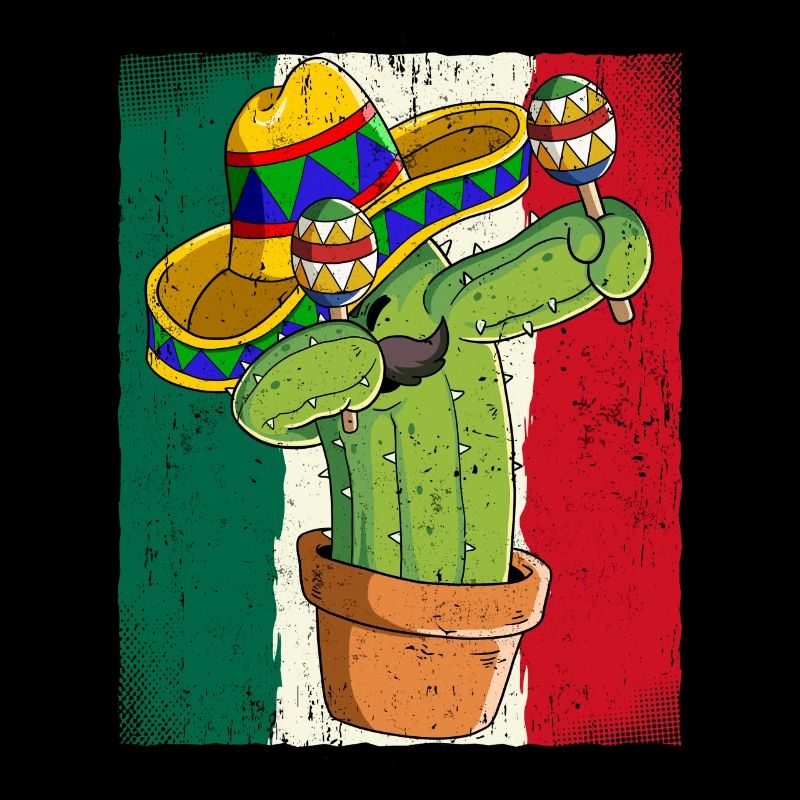Dabbing Cactus mexicain Cinco de Mayo
