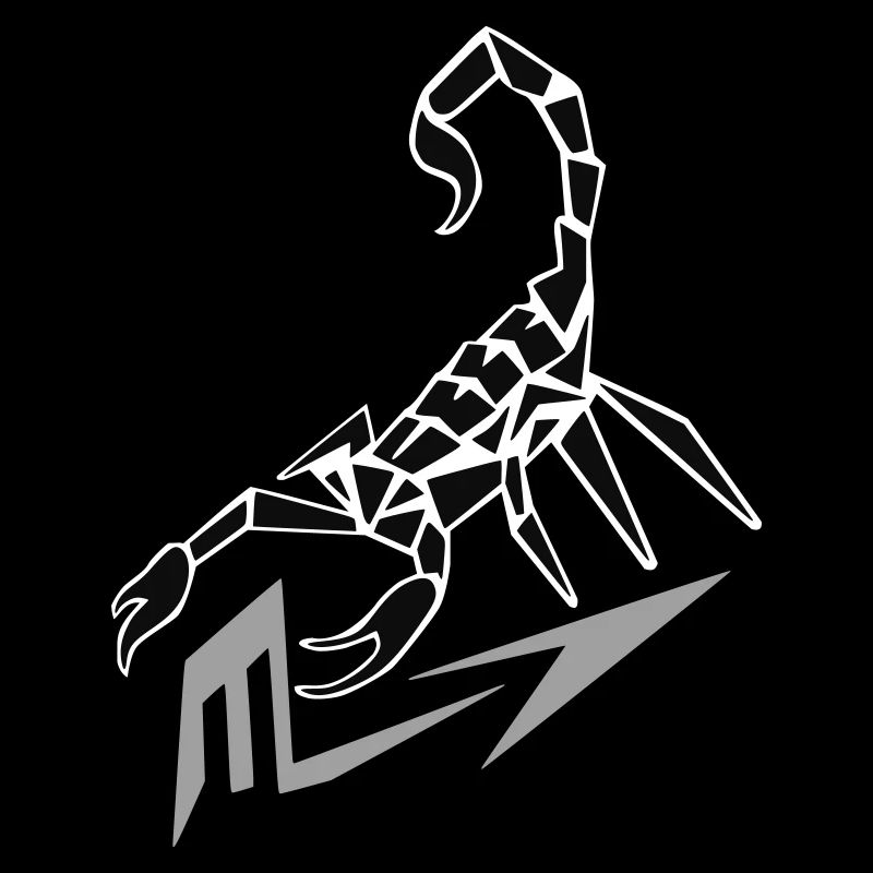Skorpion mit Zeichen
