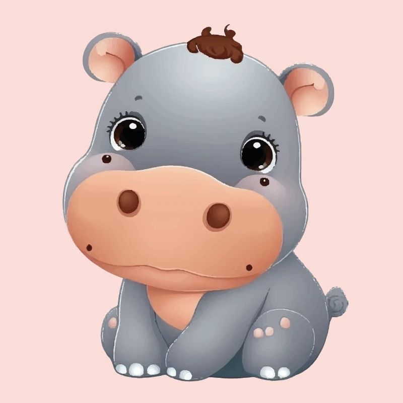 mignon bébé Hippo