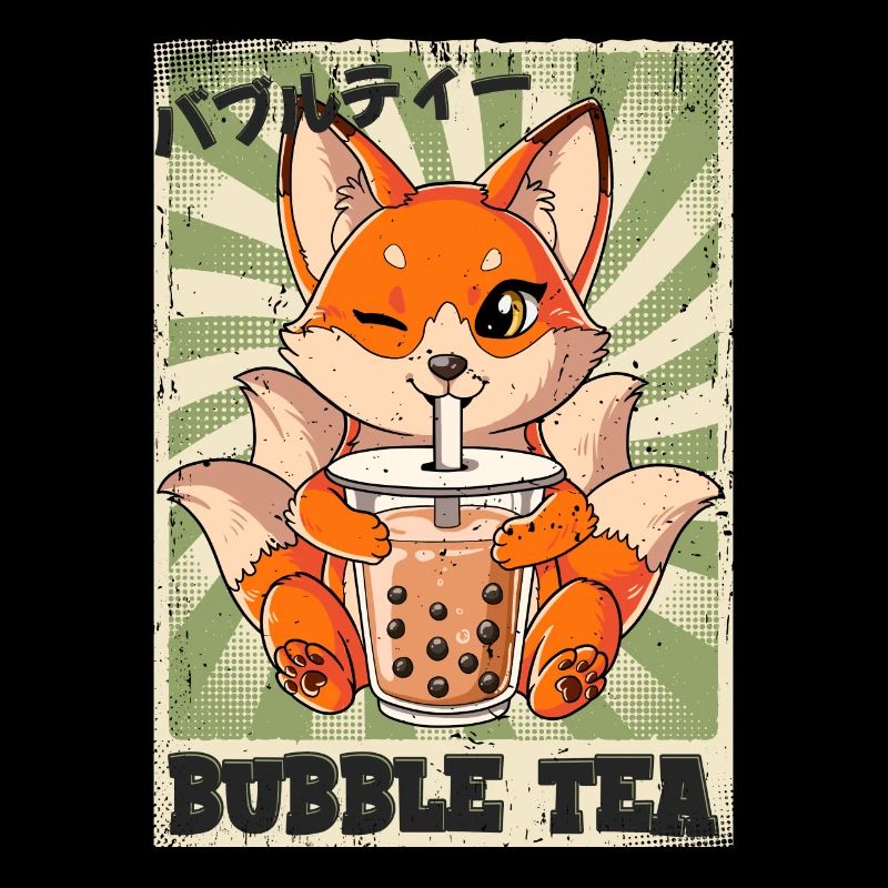 Boba Tea Kitsune Bubble Tea