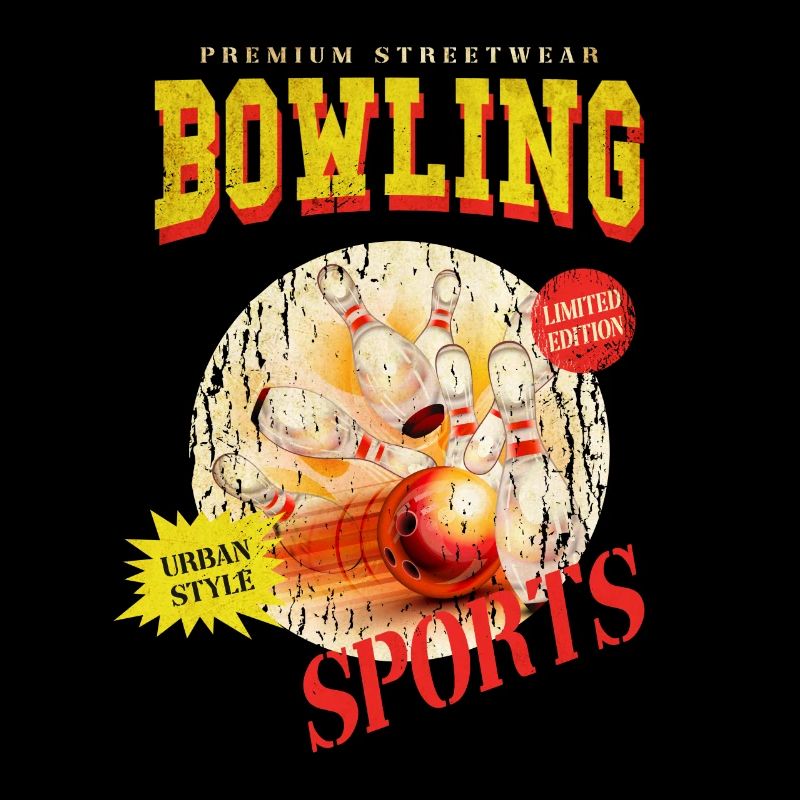 Bowling Bowling Bowling Ball Quilles Joueurs de bowling