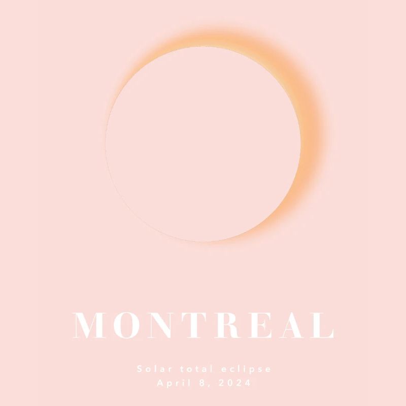 MONTREAL TOTAL SOLAR ECLIPSE 2024