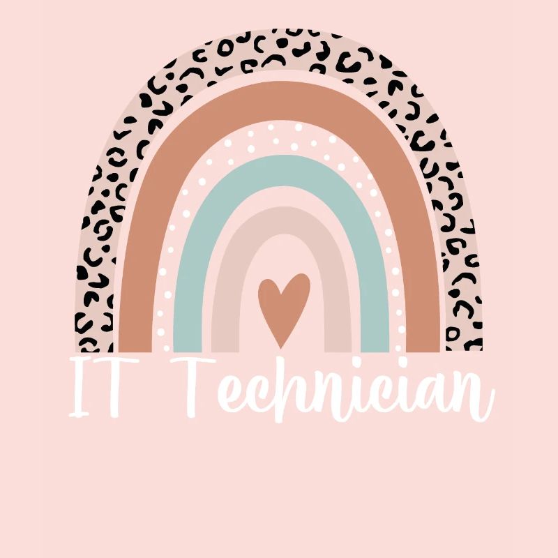 Technicien informatique Rainbow Leopard Drôle Technicien informatique