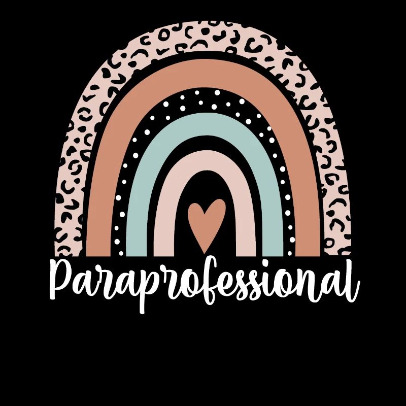 Paraprofessional Rainbow Leopard Funny