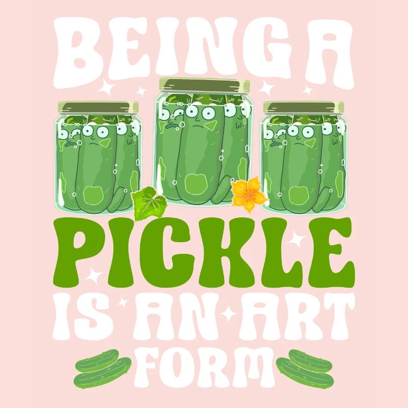 Être un cornichon est une forme d’art - Tshirt concombre