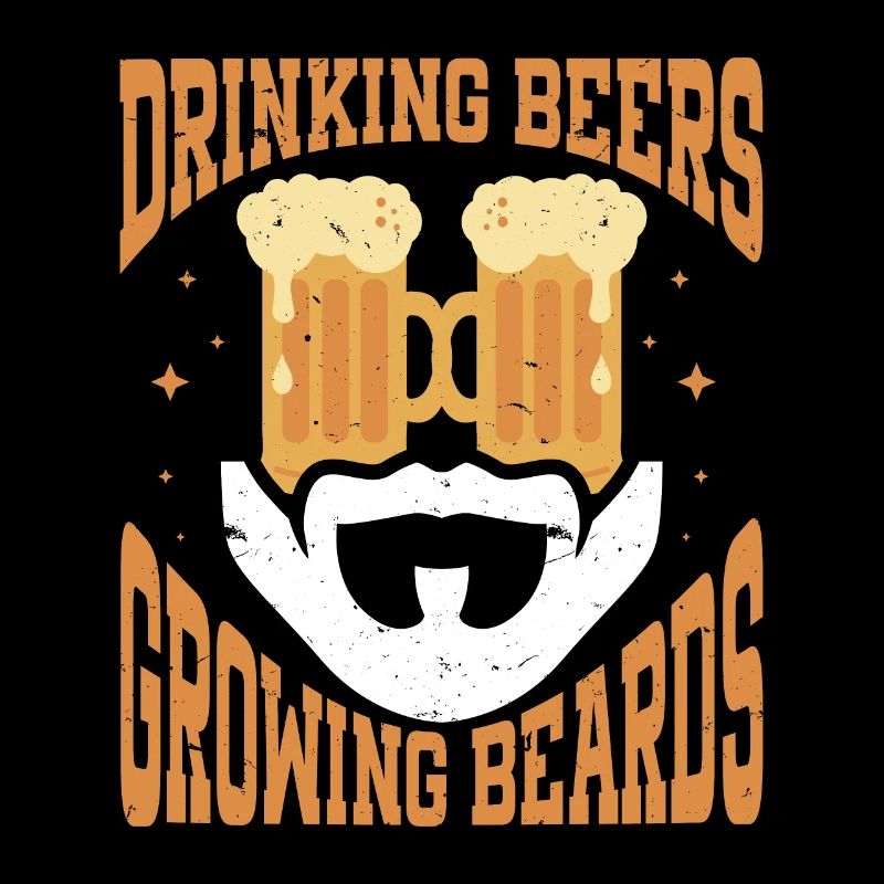 Drinking Beers And Growing Beards, Funny Beard