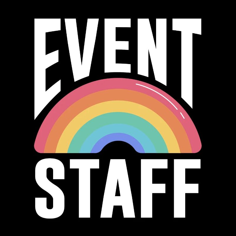 Event Staff Front Design Party Crew Pride LGBT