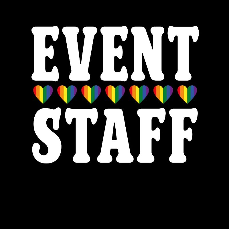Event Staff Front Design Party Crew Pride LGBT