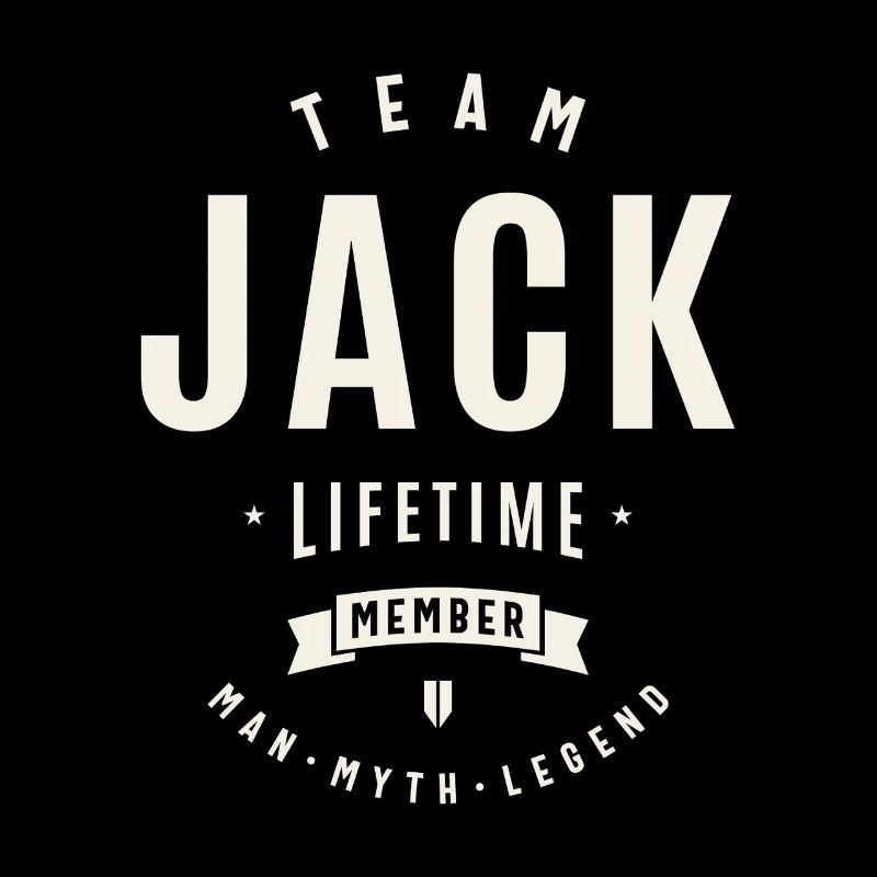 Team Jack Lebenslanges Mitglied Lustiger Name Jack