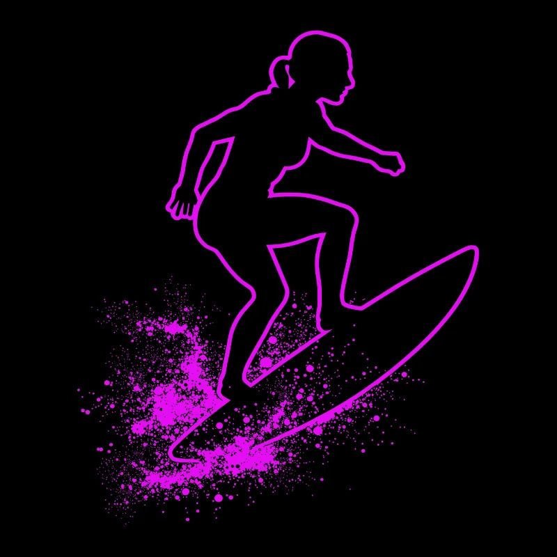Surfeur élégant Surfer Surfer