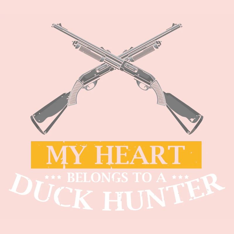 Drôle de conception de chasse au canard Hunter Hunting Duck Design