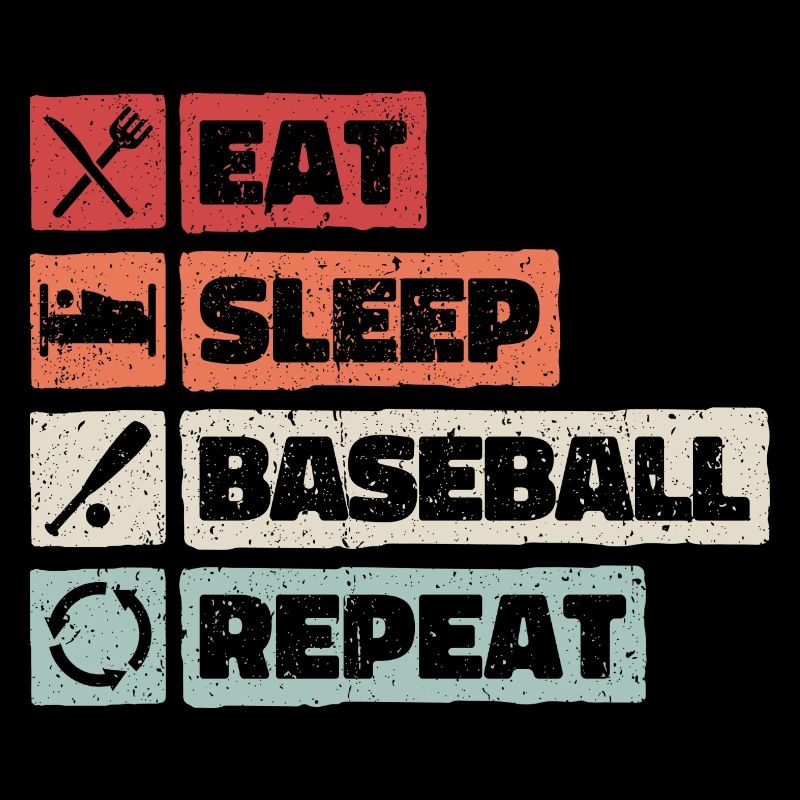 Eat Sleep Baseball Repeat