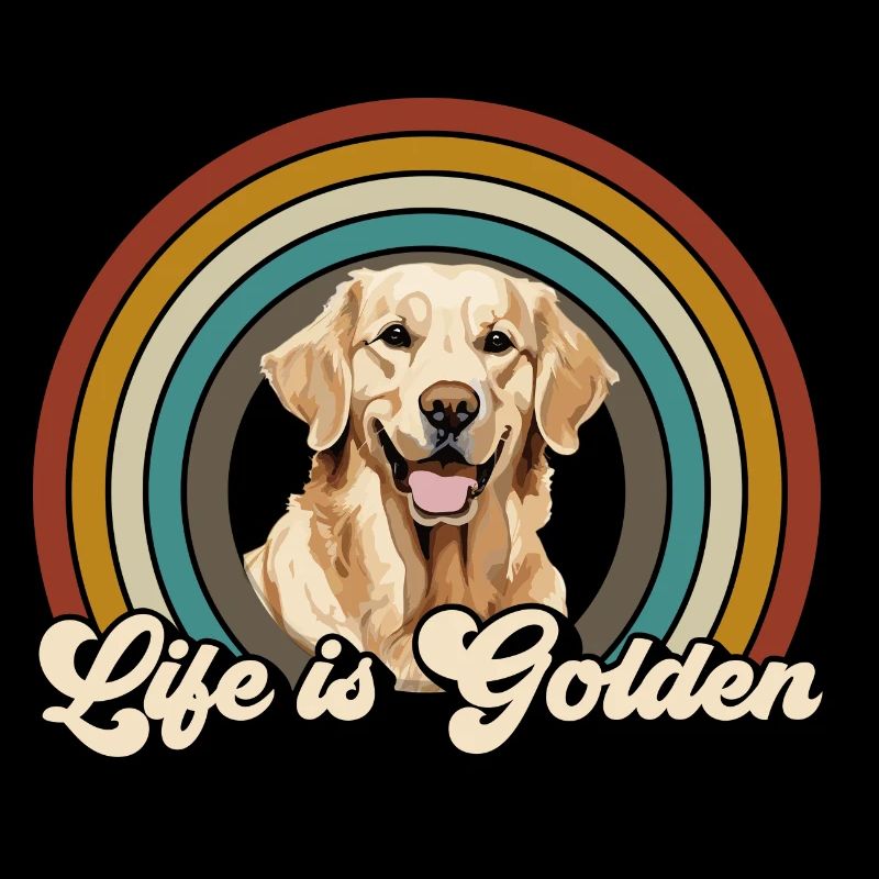 Golden Retriever Labrador Hund Life is Golden