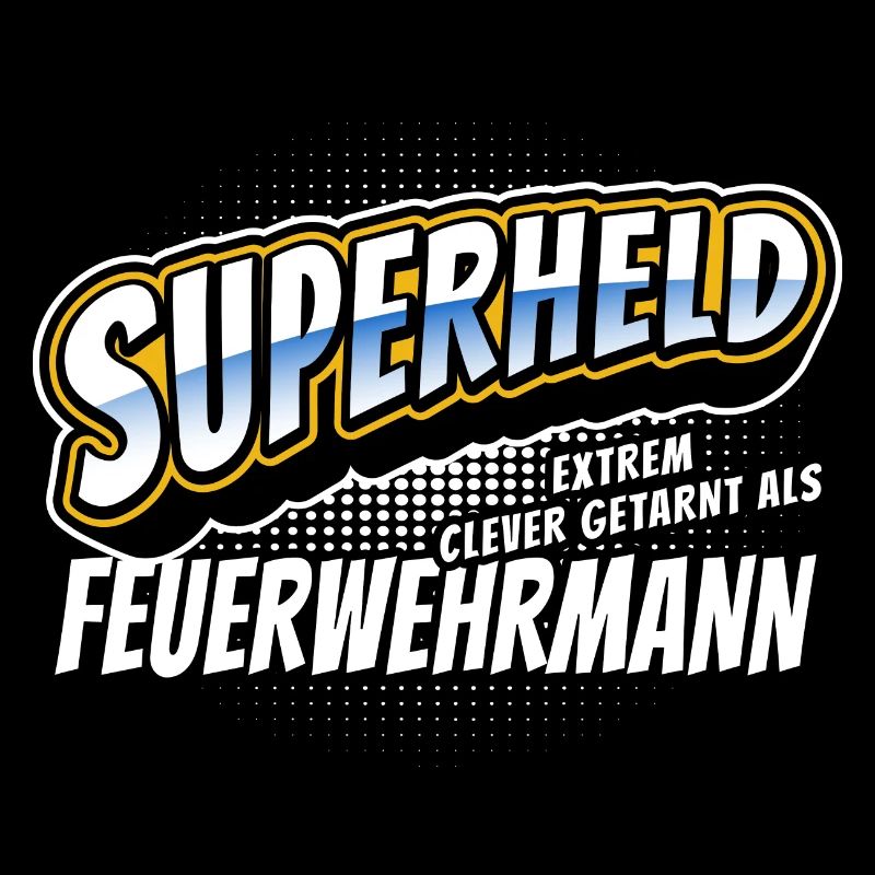 Superheld, clever getarnt als Feuerwehrmann