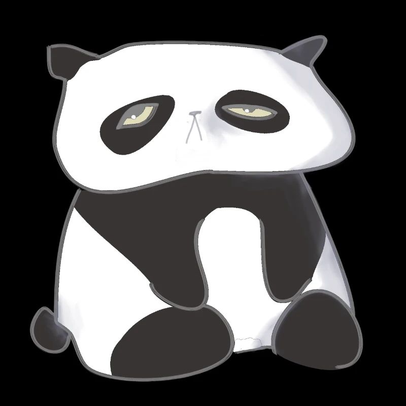 Panda fatigué