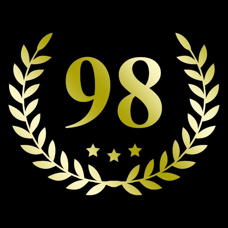 98 Number wreath