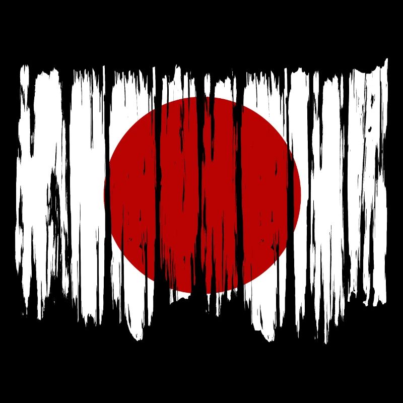 Drapeau du Japon utilisé Look Nihon drapeau japonais