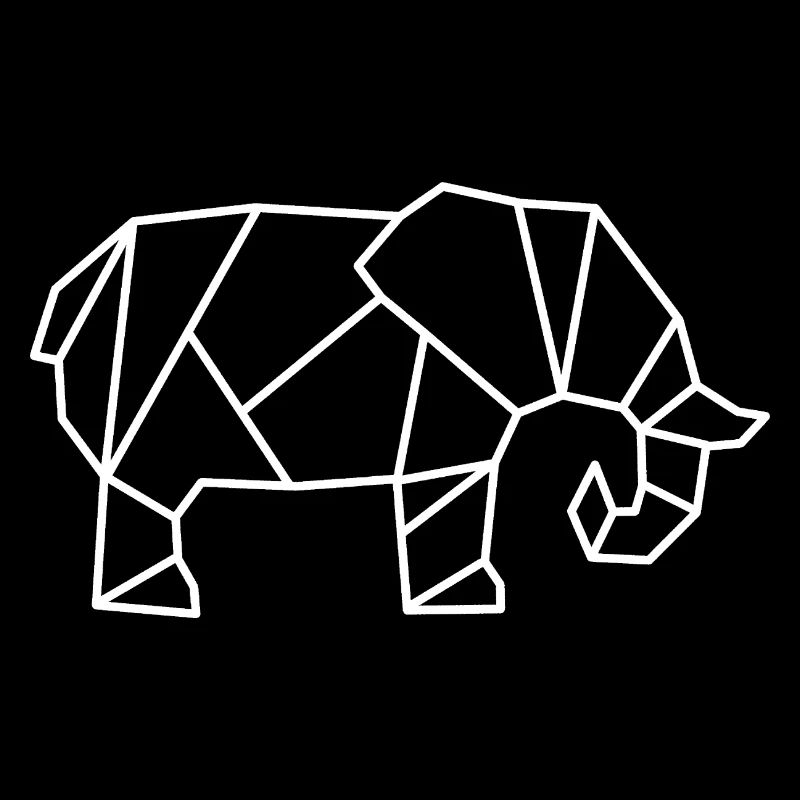 Elephant Geometric Line