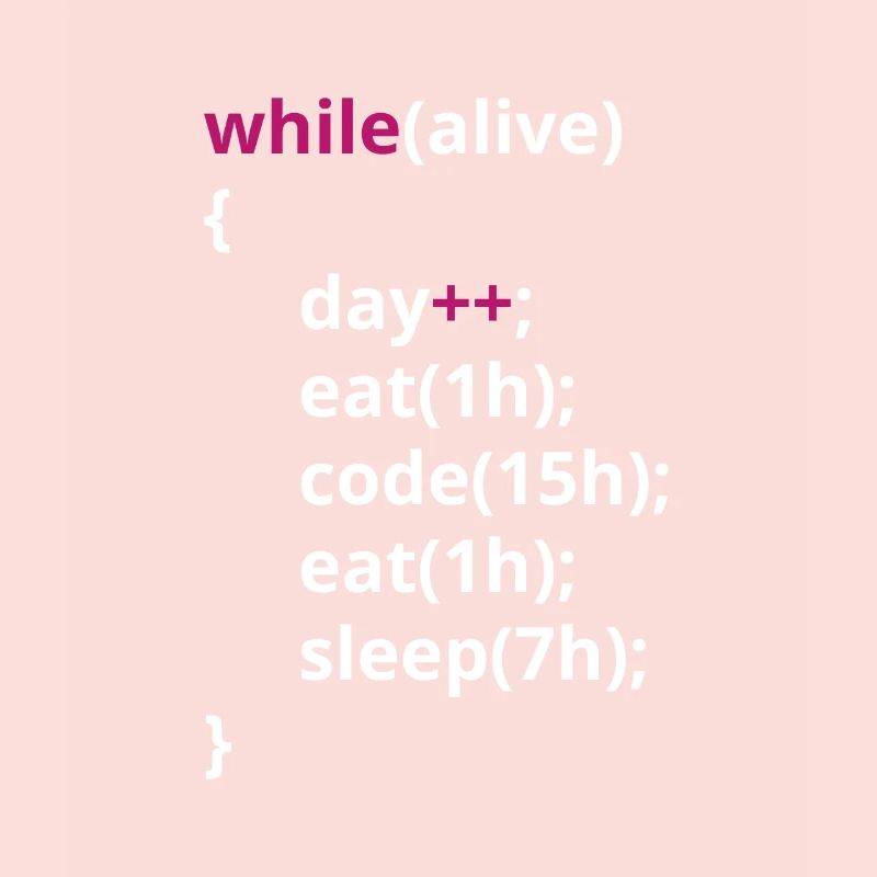 Programmers eat code sleeping funny PHP