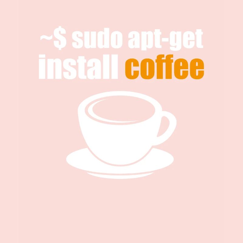 shirt linux drôle Geek Sudo installer Coffee Nerd