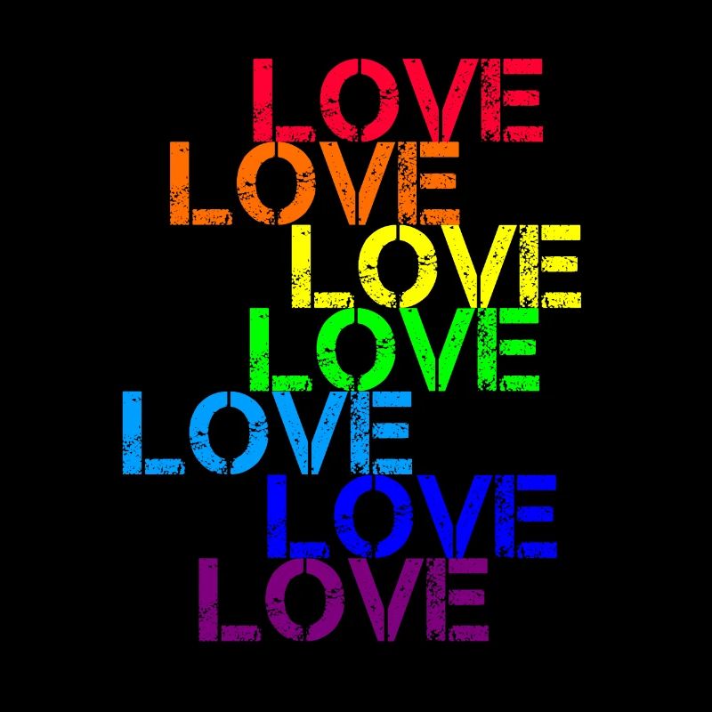 love CSD Regenbogen