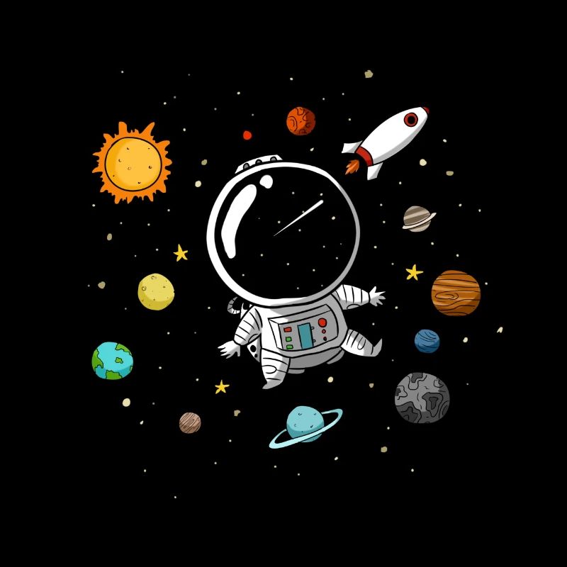 Petit astronaute dans l’espace - Doodle