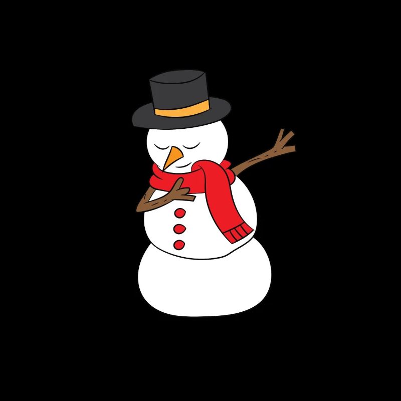 Winter - Schneemann DAB / dabbing