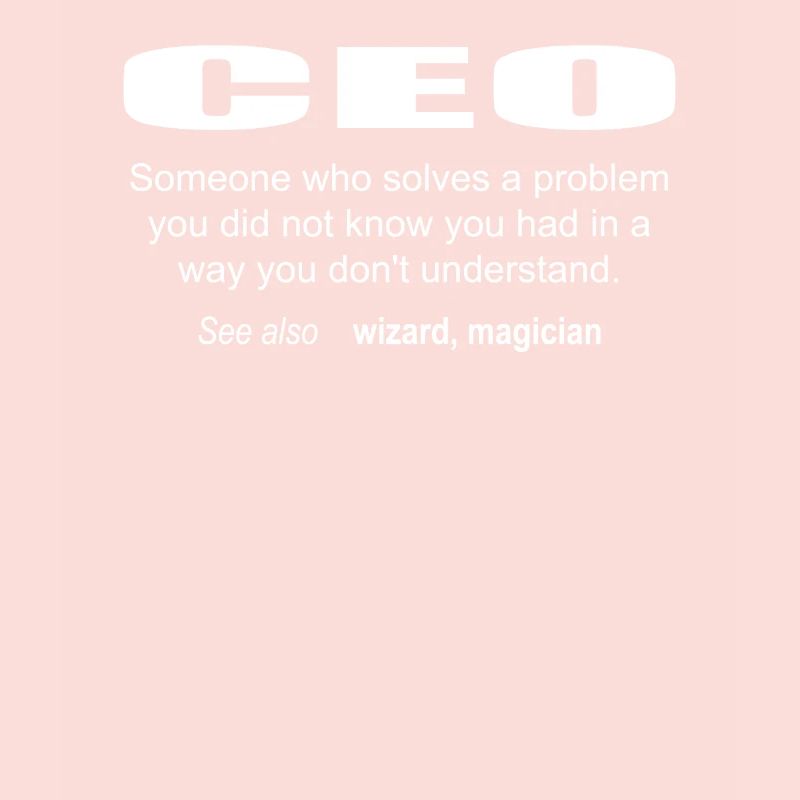 Description du chef de la direction