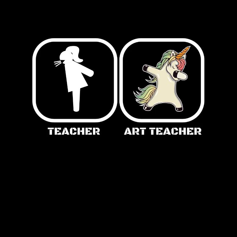 Professeur d'art professeur d'art licorne