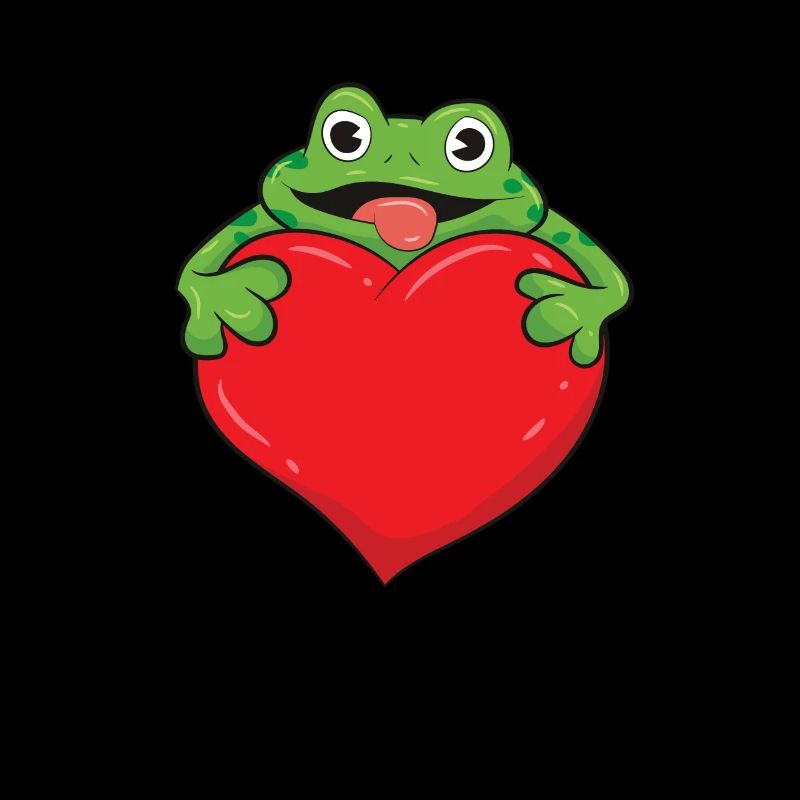 Frosch - mit Herz in den Händen