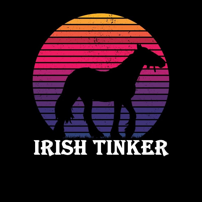 Irish Tinker - Cheval rétro style