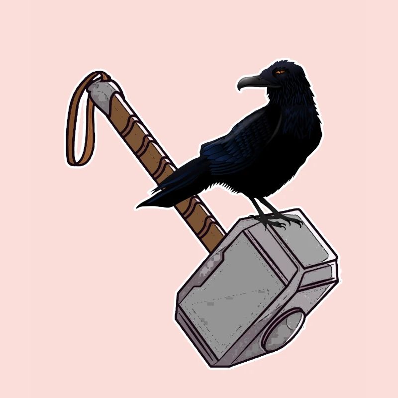 Thor Hammer Mjölnir Corbeau