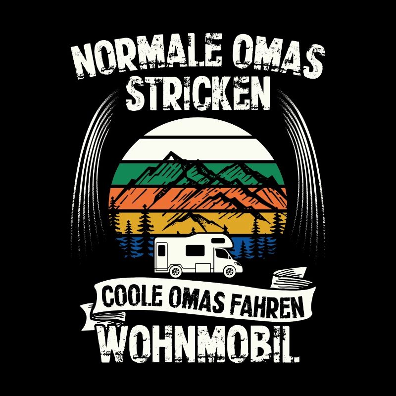 Normale Omas stricken - coole Oma Wohnmobil Campen