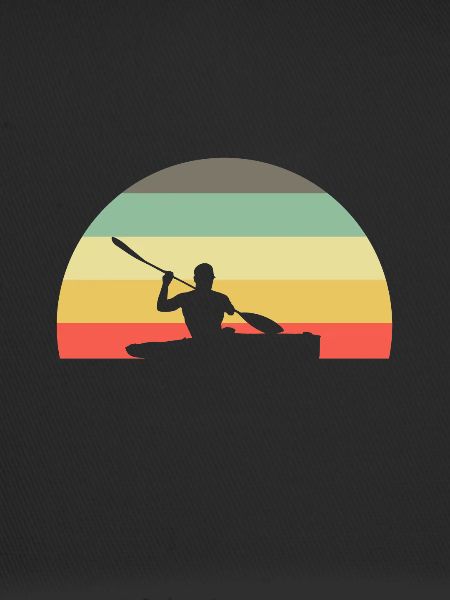 Retro kayak kayak kayaker