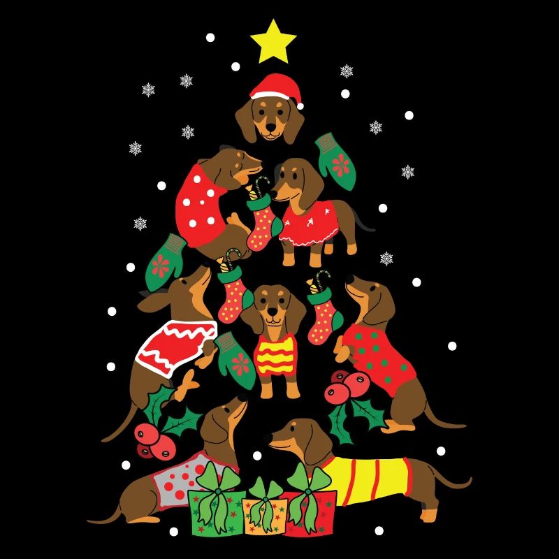 Teckel propriétaire de chien Arbre de Noël