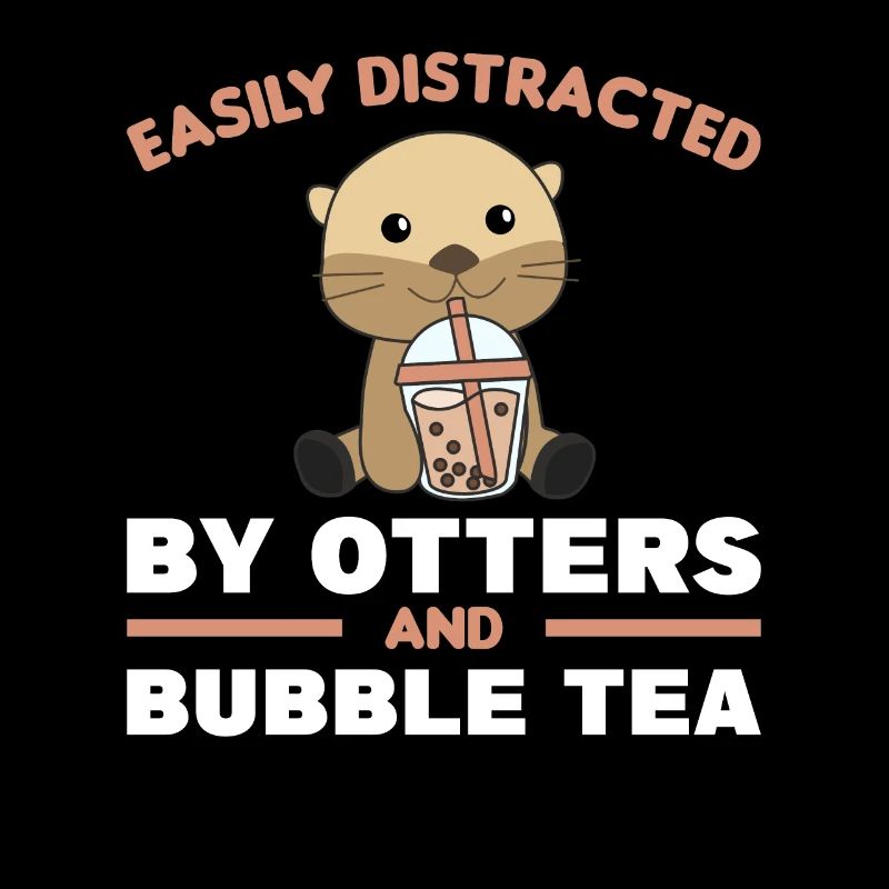 Bubble tea sloth with chocolate cute animals