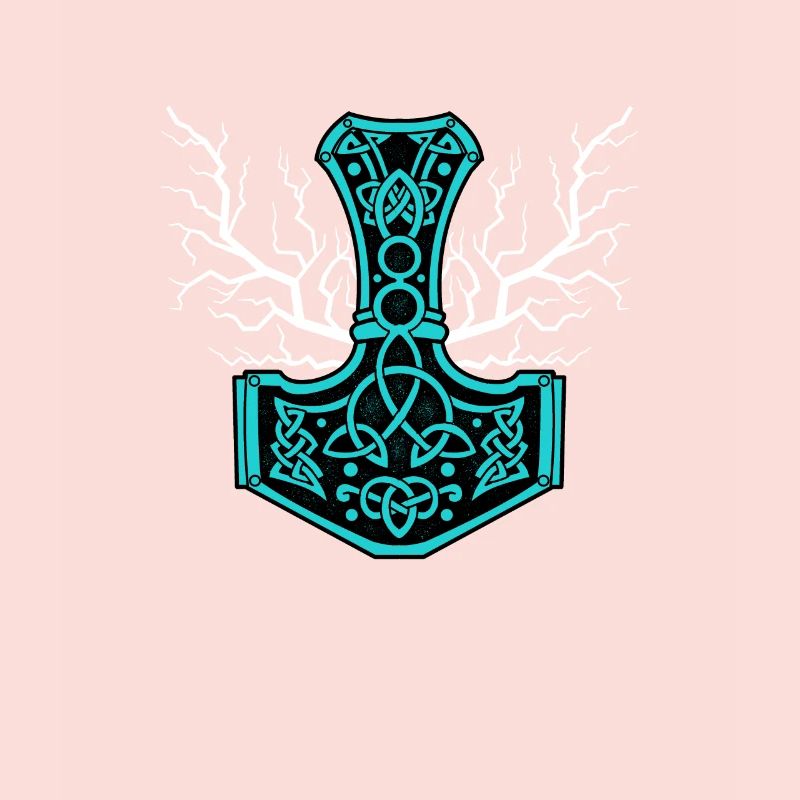 Le marteau de Thor avec flash - Mjölnir