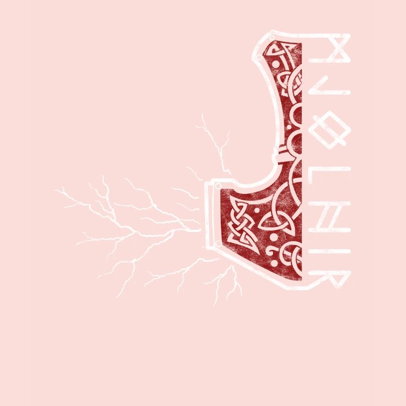 Le marteau de Thor avec flash - Mjölnir